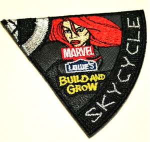 Lowe's Hardware Store Build & Grow Marvel Black Widow Skycycle Patch Neu NOS - Bild 1 von 3