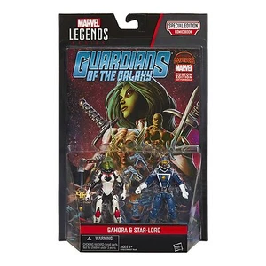 MARVEL LEGENDS GAMORA AND STAR-LORD 3 3/4-INCH COMIC 2-PACK ACTION FIGURES - Picture 1 of 3