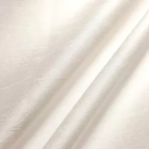 IVORY PARCHMENT FAUX SILK POLY DUPIONI BRIDAL FABRIC 58" BY THE YARD - Picture 1 of 5