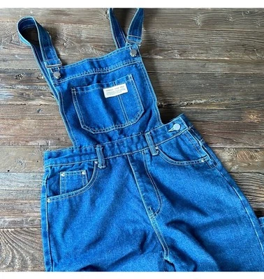 Mono vaquero azul algodón vintage Nike Pro para mujer talla pequeña Foto 1 de 4