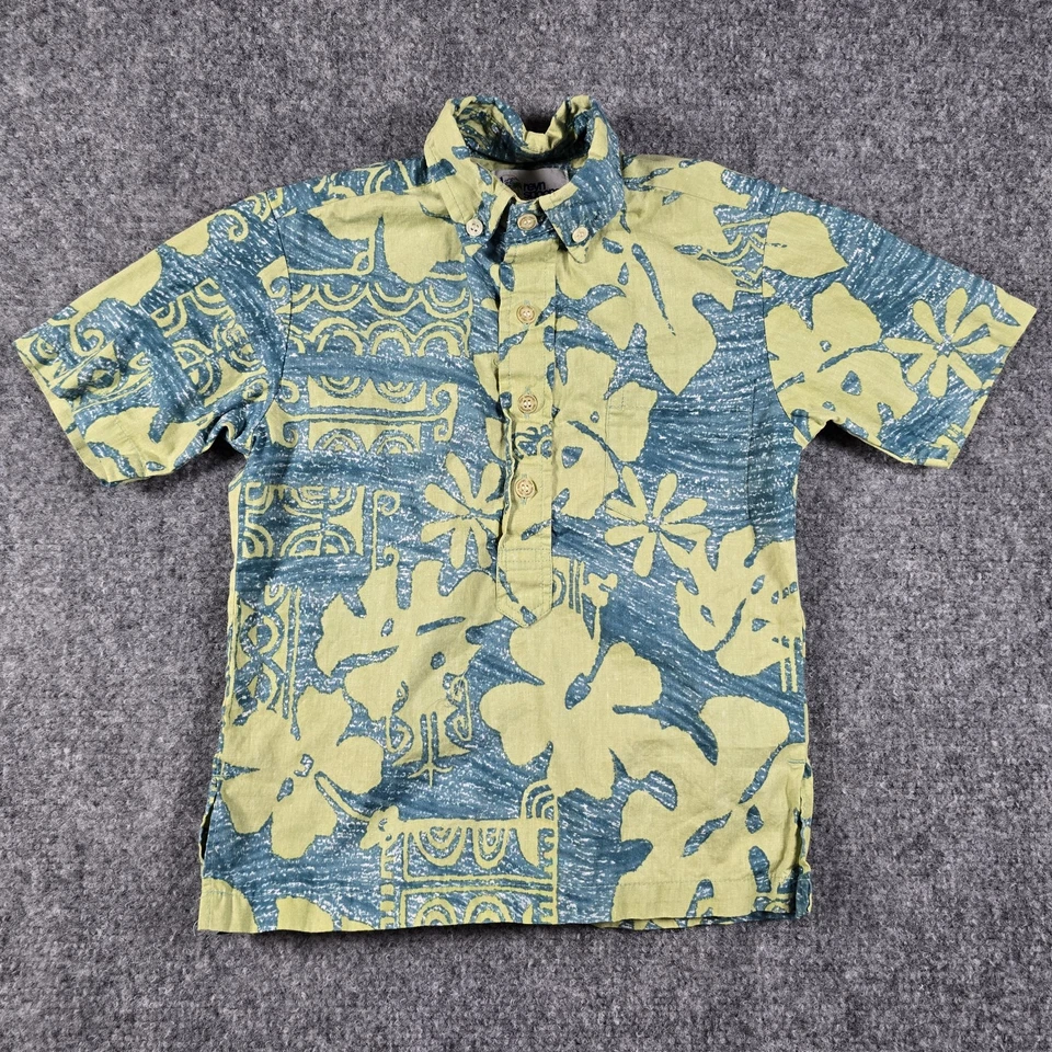 Camisa Reyn Spooner Juvenil XS 4-5 De Colección Hawaiana Hecha en Algodón Hawaiano  Foto 1 de 4