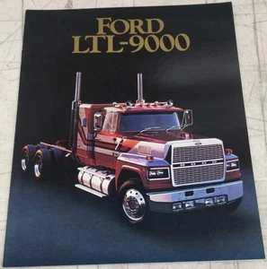 Ford LTL-9000 camión pesado tractor de carretera agosto 1984 folleto de ventas FTO-8525 - Imagen 1 de 9
