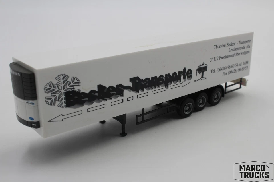 AWM refrigerated box semitrailer "Becker-Transporte 35112 Fronhausen" 1:87 /AW32 - Image 1 of 1