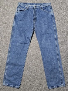 Wrangler Straight Fit Jeans Men's Waist 36 Leg 32 (J) - Picture 1 of 2