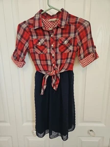 Vestido Western Speechless Niña Talla 12 Aspecto Mediano en Capas - Imagen 1 de 10