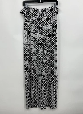 Pantalones Palazzo para mujer Charlie Paige geométricos negros blancos talla XL nuevos con etiquetas Foto 1 de 4