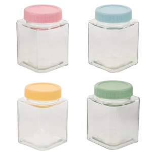 4 Pcs Coffee Bean Preservation Jar Biscuit Jars with Lids Airtight - Picture 1 of 12