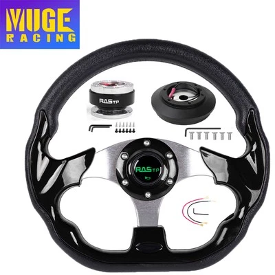 13" Steering Wheel+Quick Release+Hub Adapter 121H For Supra Celica Lexus IS300 - Image 1 of 4