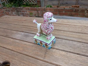 Jim Shore Heartwood Creek “LULU" Poodle Dog Figurine Cast Stone - Picture 1 of 7