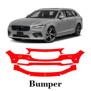 Front bumper PreCut PPF Paint Protection Film For Volvo V90 Momentum 2017-2020 - Picture 1 of 7