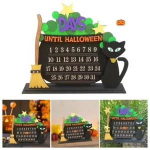 Wooden Halloween Countdown Calendar Wood Advent Calendar Halloween Party Gifts - Picture 1 of 7