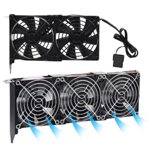 Universal VGA Cooler Dual 80mm Graphics Card Heatsink Fans GPU Radiator - Picture 1 of 13
