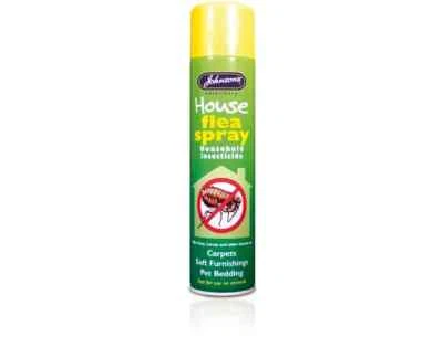 JOHNSON'S Johnsons House Flea Spray for Carpets, Soft Furnishings, Pet Bedding 400ml