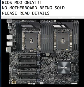 ASUS WS C621E SAGE BIOS MOD FOR INTEL ES CPUs QL1K QL1F QL1J QL1M AND MANY MORE - Picture 1 of 4