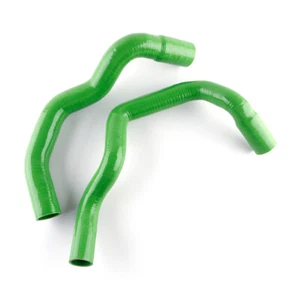 1987-1990 Jeep Wagoneer / Cherokee XJ 4.0L Silicone Radiator Coolant Hose Green - Bild 1 von 8