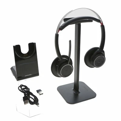 Plantronics Voyager Focus UC B825 Auriculares Bluetooth Con / Carga Stand & - Imagen 1 de 2
