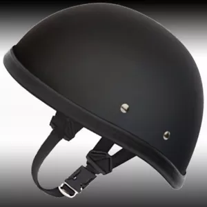 Medio casco para motocicleta Eagle Novelty negro plano crucero motociclista S,M,L,XL,XXL - Imagen 1 de 1