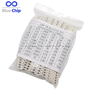 1500pcs 0603 0805 1206 SMD Resistor Assorted Kit 1-10M ohm 1% Resistance 60value - Picture 1 of 7