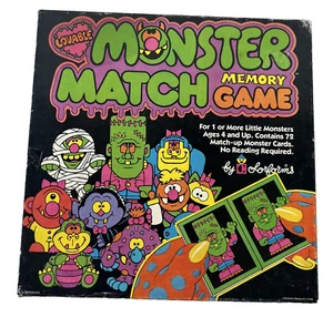 Lovable Monster Match Memory Game Complete Vintage 1986 Collectable Game GC - Foto 1 di 12