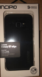 NEW! Incipio Black Case for Samsung Galaxy S7 Edge - Black + Free Shipping