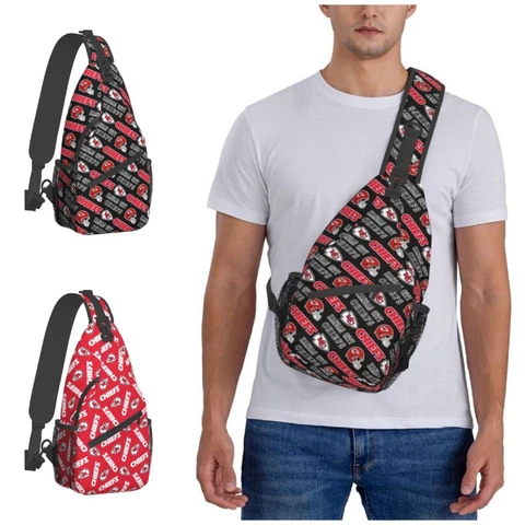 Kansas City Chiefs Cross Chest Bag Diagonally Shoulder Pack Travel Backpack Cover
