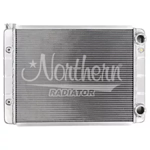 Race Pro Radiator 28 x 19 Double Pass Chevrolet LS Motor Threaded Connections - Bild 1 von 2