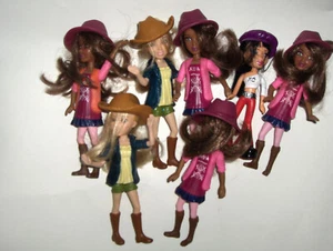 Bratz McDonalds 2003 Lot of 7Happy Meal Dolls Figures Toys Vintage - Picture 1 of 6