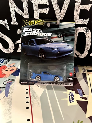 Hot Wheels Premium FAST & FURIOUS 1996 Nissan 180SX Type X New 2024 - Image 1 of 4