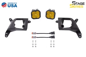 SS3 LED Fog Light for 2019-2021 Chevy Silverado 1500 Sport Yellow w/Backlight - Picture 1 of 14