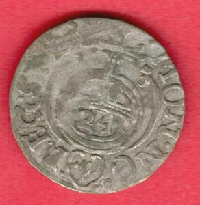 Elbing 1/24 Taler Dreipolcher 1633 Gustav II Adolf Schweden Polen 1645 - Bild 1 von 2