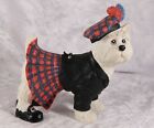 West Highland White Terrier by Enesco 2006 dressed in scottish out fit dog