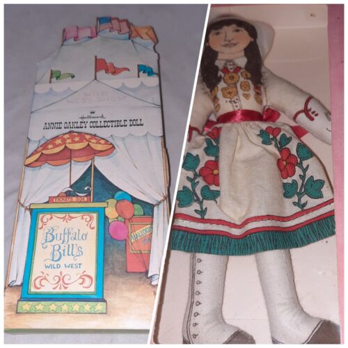 Poupée vintage 1979 Hallmark Annie Oakley célèbre American Series 1 poupée en tissu