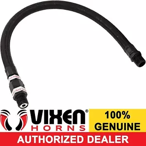 1/4"NPT MALE STAINLESS STEEL BRAIDED LEADER HOSE W/CHECK VALVE 13"BLACK VXA7330B - Picture 1 of 2