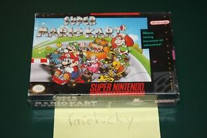 Super Mario Kart (Super Nintendo SNES) NEW SEALED FIRST PRINT, RARE HOLY GRAIL!