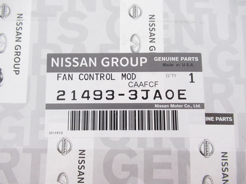 正品原始设备制造商日产英菲尼迪 21493-3JA0E 发动机冷却风扇控制模块 — 第 1/4 张图片