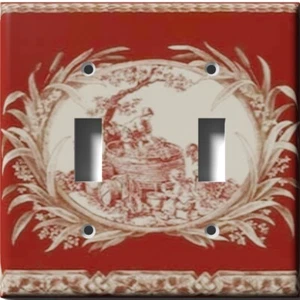 SnazzySwitch Red Rooster Decorative Light Switch Plate Cover - Picture 1 of 24