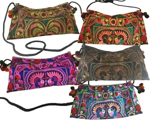 Shoulder Bag Women Vintage Purse Thai Hmong Embroidered Boho Hippie Handbag Gift - Picture 1 of 44