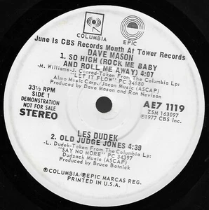June Is CBS Records Month At Tower Records [Promo] * by Various (EP, 1977) VG - Picture 1 of 2
