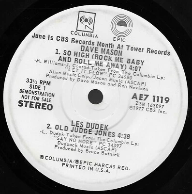 June Is CBS Records Month At Tower Records [Promo] * by Various (EP, 1977) VG - Image 1 of 2