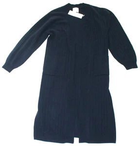 $ 500 NEU Crush 100 % KASCHMIR Pullover Cardigan Gr. X-SMALL XS 0 marineblau Shelly Strick - Bild 1 von 8