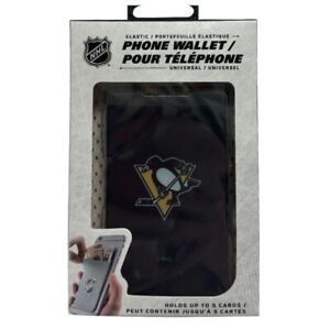 NHL Pittsburgh Penguins Hockey Single Pack Phone Wallet Strong 3M Adhesive