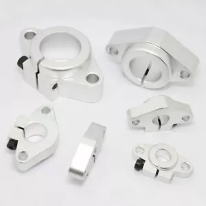 CNC 3D Printer SHF8/12/16/20/25/30 Linear Rail Shaft Support Aluminum Rod Holder - Picture 1 of 35
