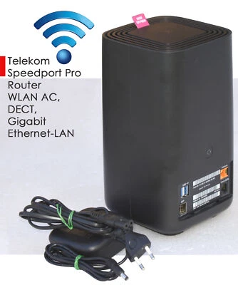 TELEKOM SPEEDPORT PRO HYBRIDFÄHIGER WI-FI WLAN ROUTER LTE HD-TELEFONIE POWER ADA - Bild 1 von 4