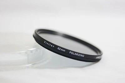 VIVITAR 62MM SLIM LINE POLARIZING CAMERA LENS FILTER (MINT) - Image 1 of 2