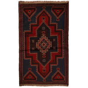 Handmade Afghan Traditional Tribal Livng Room Oriental Carpet 2'9x4'4 Ft -W14752 - Picture 1 of 6