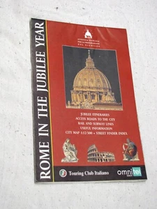 Cartina guida turistica mappa carta stradale agenzia romana giubileo touring - Foto 1 di 3