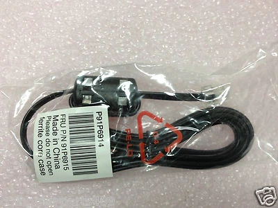 IBM P91P6914 RJ11 Ferrit Core 6ft Telephone Phone Cable Cord Fax Modem 91P6915 - Image 1 of 2