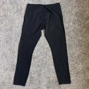 Lysse’ Women’s Pull On Ponte Knit Leggings Two Tone Black Large - Picture 1 of 9