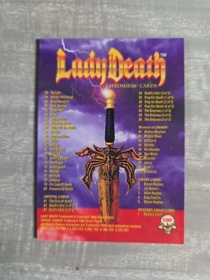 1994 Lady Death Chromium Collectors Cards 1-100 Complete Set  NO chase - Image 1 of 4