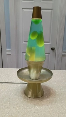 RARE Color Vintage 1975 Lava Lamp Planter Enchantress Simplex Green mist lime - Image 1 of 4